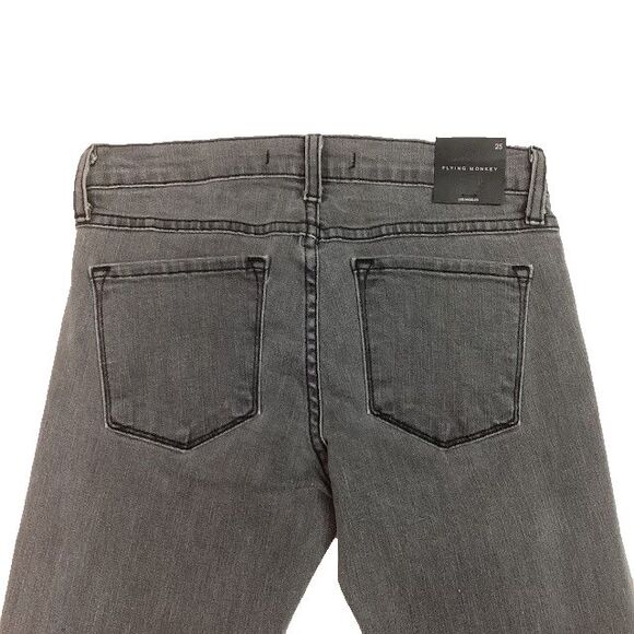 Flying Monkey Jeans -Women's Sz 25 -Gray -Skinny - Cotton/Polyester/Rayon- NWT! - Picture 8 of 14